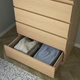 Комод IKEA MALM білений дубовий шпон (704.035.74) - зображення 2