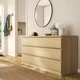 Комод IKEA MALM білений дубовий шпон (904.035.87) - изображение 4