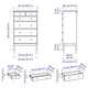 Комод з 6 ящиками IKEA IDANAS темно-коричнева морилкая (004.586.97) - изображение 7