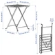 Садовий стіл IKEA TARNO 55х54 см (700.954.29) - зображення 6