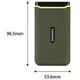 SSD диск Transcend USB 3.1 2TB Military green (TS2TESD380C) - изображение 7