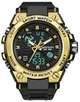 Чоловічий годинник Sanda 739 Black-Gold - зображення 1
