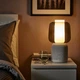 Настільна лампа з динаміком та wifi IKEA SYMFONISK білий/чорний (094.827.25) - зображення 2