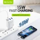 Сетевое зарядное устройство BAVIN PC906Y 15W 3xUSB-A 5V 3.0A White - изображение 3