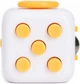 Игрушка антистресс Fidget Cube фиджет с кнопками попит / Pop it в форме Куба, бело-желтый (86915601) - изображение 3