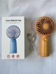 Портативний ручний вентилятор акумуляторний Electric Fan USB переносний Помаранчевий - зображення 2