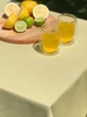 Водоотталкивающая Скатерть "Оливковый однотон" 180х180 см - изображение 4