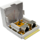 Розетка зовнішня Hypernet 2хRJ45, cat.5e, FTP, MB-STP2 - зображення 3
