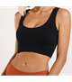Привабливий і комфортний еластичний топ в рубчик TOP RIB - Giulia - TOP RIB - L/XL - Black - зображення 1