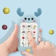 Детская развивающая игрушка "Олененок" музыкальный мобильный телефон с мелодиями и звуками, цв. голубой (86962429) - изображение 2