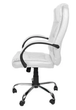 Компьютерное офисное кресло с эко кожи Malatec 8984 белое - изображение 3