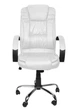 Компьютерное офисное кресло с эко кожи Malatec 8984 белое - изображение 12
