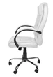 Компьютерное офисное кресло с эко кожи Malatec 8984 белое - изображение 13