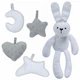 Розвиваючий ігровий килимок для дітей Kidwell Grace Bunny з іграшками - зображення 13
