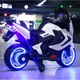 Дитячий електромотоцикл SPOKO SP-1600 білий - изображение 5