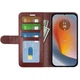 Класичний чохол-книжка Deexe Wallet Style для Motorola Edge 50 Fusion - Brown - зображення 2
