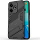 Защитный чехол с подставкой Deexe Bibercas для Xiaomi Redmi 13 - Black - изображение 2