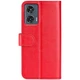 Класичний чохол-книжка Deexe Wallet Style для Motorola Edge 50 Fusion - Red - зображення 5