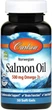 Норвезьке масло лосося Carlson Labs Salmon Oil 500 mg Omega 50 гел капс - зображення 1