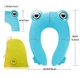 Детская дорожная складная накладка на унитаз FROG BLUE / Голубая жабка - изображение 2