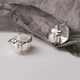 Серьги серебро современный дизайн стильные silver italy 1153 - изображение 3