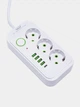 Сетевой фильтр-удлинитель 3 розетки 4USB и Type-C Port 3m - изображение 2