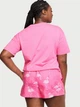 Пижама женская хлопок шорты+футболка Victoria's Secret 26810983 S Розовая - изображение 2