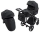 Коляска 2 в 1 Adamex Ziko Lux TK-53 чорний - зображення 1