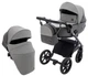 Коляска 2 в 1 Bair Kiwi Plus ECO BKP-21/15 сірий/графіт - зображення 1