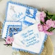 Крыжма махровая с вышивкой Family Tradition для мальчика с орнаментом 100х100 см белая Синеглазый василёк - изображение 2