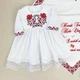 Крестильный набор для девочки Family Tradition с вышивкой махра интерлок белый Два цвета - изображение 3
