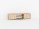 Тумбочка под телевизор, комод под ТВ с дверками Bonittopurple, Дуб Сонома, K-12D - изображение 2