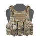 Плитоноска Warrior Assault Systems Quad Release Carrier size L multicam и тройной подсумок (з/панель) - изображение 1