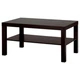 Журнальний столик IKEA LACK 90х55 см чорно-коричневий (401.042.94) - изображение 1
