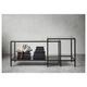 Комплект журнальних столиків IKEA VITTSJO 90х50 см чорно-коричневий (802.153.32) - зображення 4
