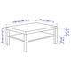 Журнальний столик IKEA LACK 118 х 78 см білений дуб (404.315.35) - изображение 5