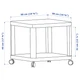 Журнальний столик на колесах IKEA TINGBY 50х50 см сірий (003.494.44) - изображение 6