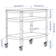 Кухонний візок IKEA BROR 85x55 см чорний/соснова фанера (603.338.50) - зображення 7