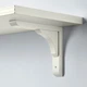 Настінна полиця IKEA BERGSHULT / RAMSHULT 80х30 см біла (693.254.69) - зображення 4