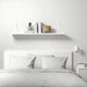 Настінна полиця IKEA BERGSHULT / PERSHULT 120х20 см біла (392.907.01) - зображення 3