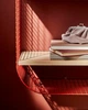 Настінна полиця з місцем для збергіання IKEA SVENSHULT 41х20 см коричнево-червона/білений дуб (804.000.75) - зображення 3