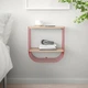 Настінна полиця з місцем для збергіання IKEA SVENSHULT 41х20 см коричнево-червона/білений дуб (804.000.75) - зображення 7