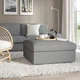 Підставка для ніг з місцем для зберігання IKEA KIVIK Tibbleby бежева / сіра (994.404.96) - зображення 2