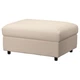 Підставка для ніг з місцем для зберігання IKEA VIMLE Hallarp бежева (693.925.95) - зображення 1
