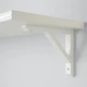 Настінна полиця IKEA BERGSHULT / SANDSHULT 120х30 см біла (393.260.26) - зображення 4