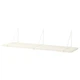 Настінна полиця IKEA BERGSHULT / PERSHULT 120х30 см біла (792.907.75) - изображение 1