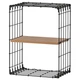 Настінна полиця IKEA GULLHULT 30х40 см чорна/сосна (804.177.35) - зображення 1