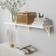 Настінна полиця IKEA BERGSHULT / SANDSHULT 120х30 см біла (593.260.25) - зображення 2