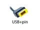 Блок питания для Lenovo ThinkPad X1 Carbon (20V 4.5A 90W (USB+pin)) Прямоугольный желтый разъем. - изображение 2