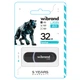 USB флеш накопичувач пластиковий брелок із колпачком lash Wibrand WI2.0/PA32P2B USB 2.0 Panther 32Gb Black - зображення 2